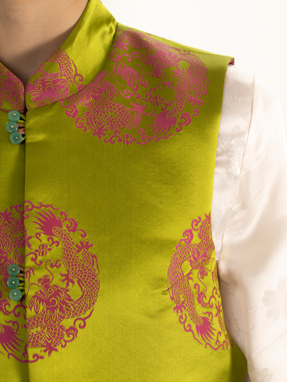 Reversible bud stand collar vest