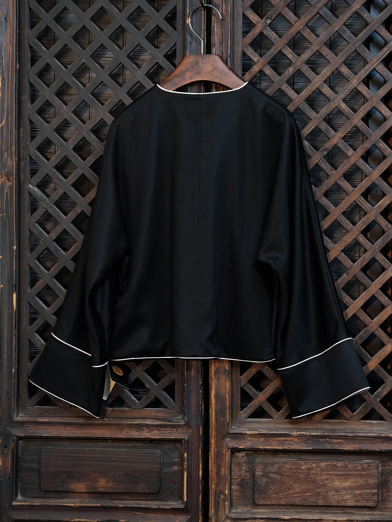 Satin silk hand-embroidered clothes