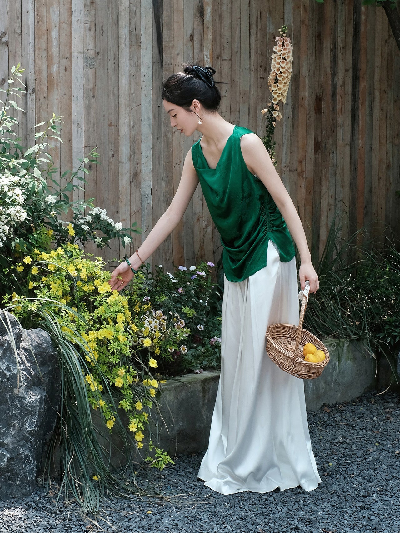 Vest with Asymmetrical Collar Design