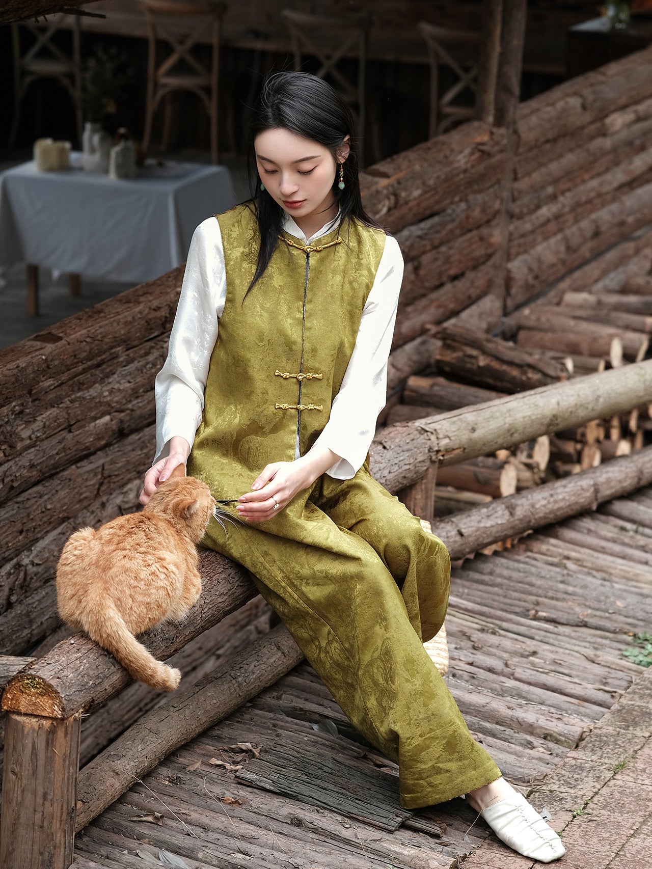 Reversible Silk-Wool Trousers