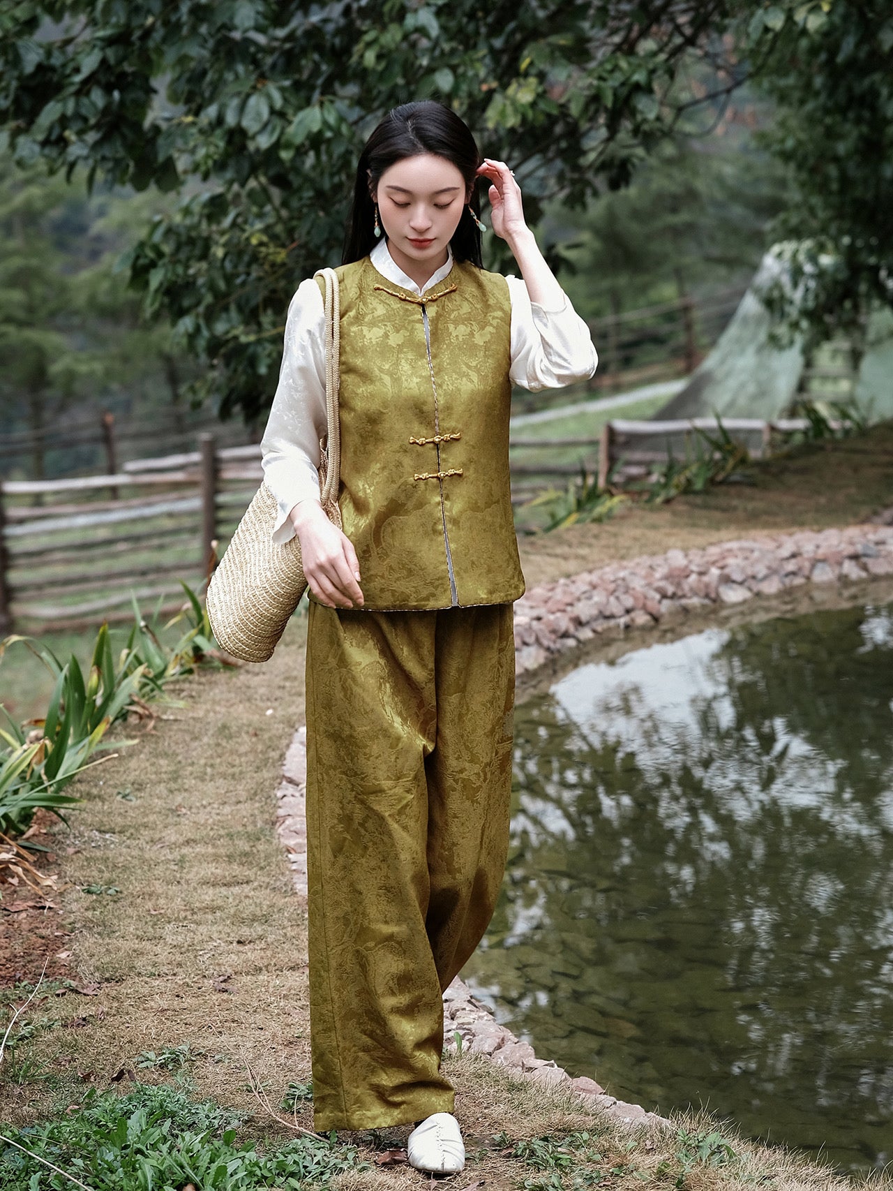Reversible Silk-Wool Trousers