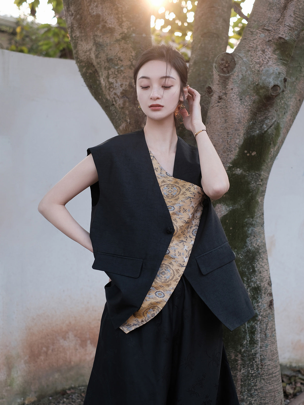 Xiangyun gauze vest