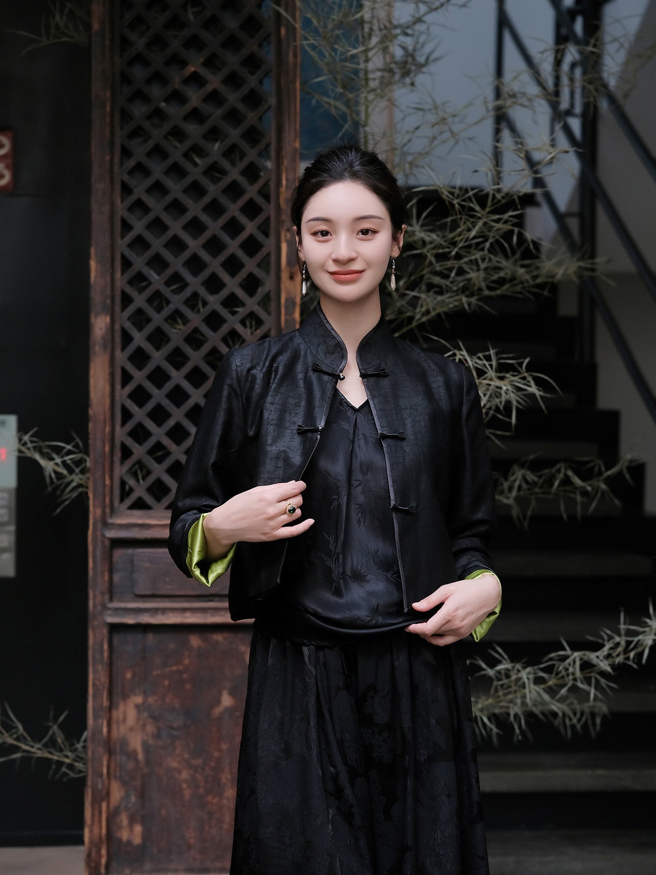 Garmbiered Guangdong silk jacket