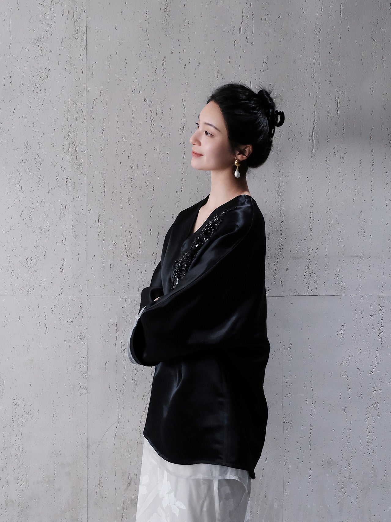 French-Style Beaded Blouse