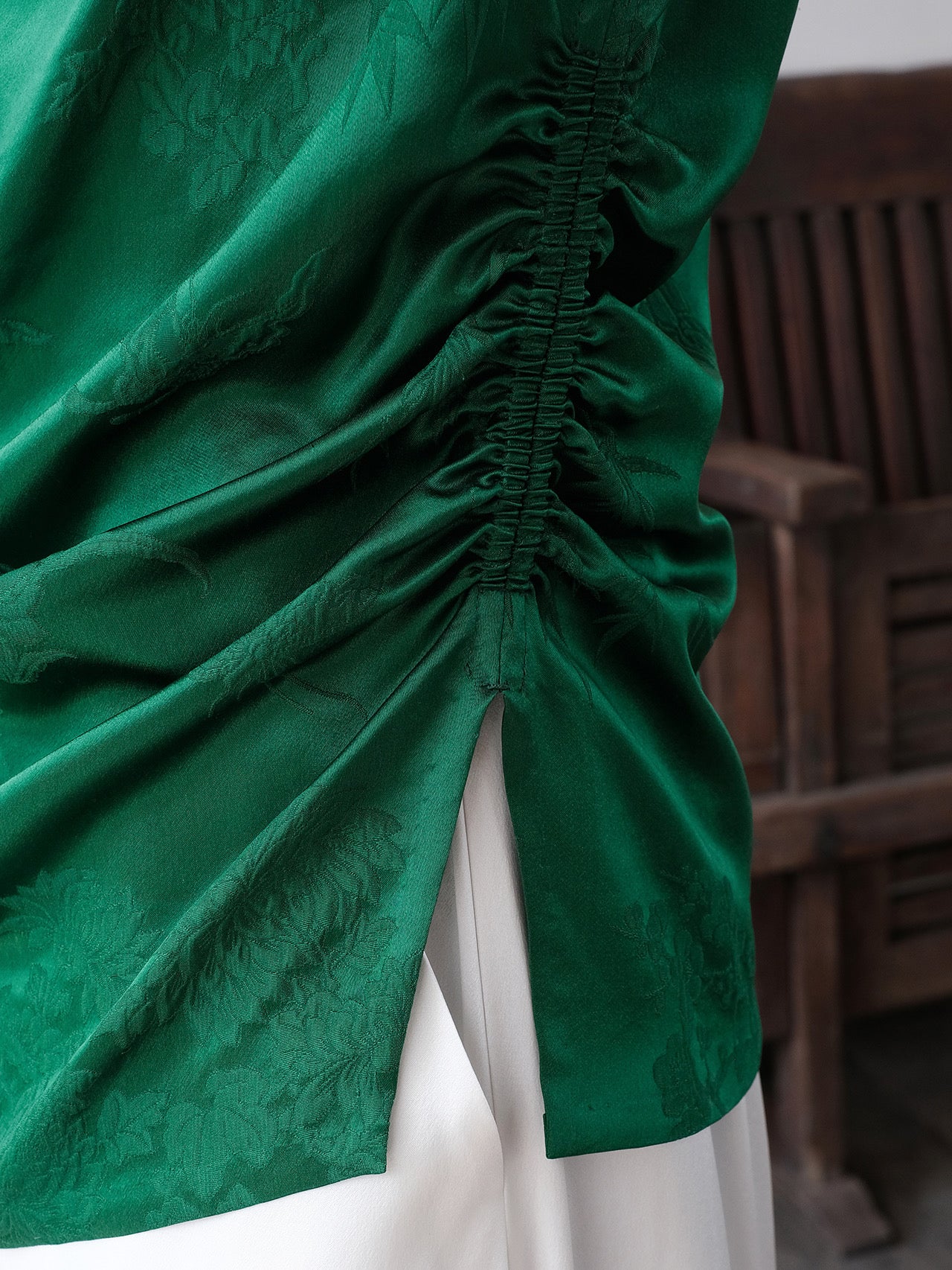 Vest with Asymmetrical Collar Design