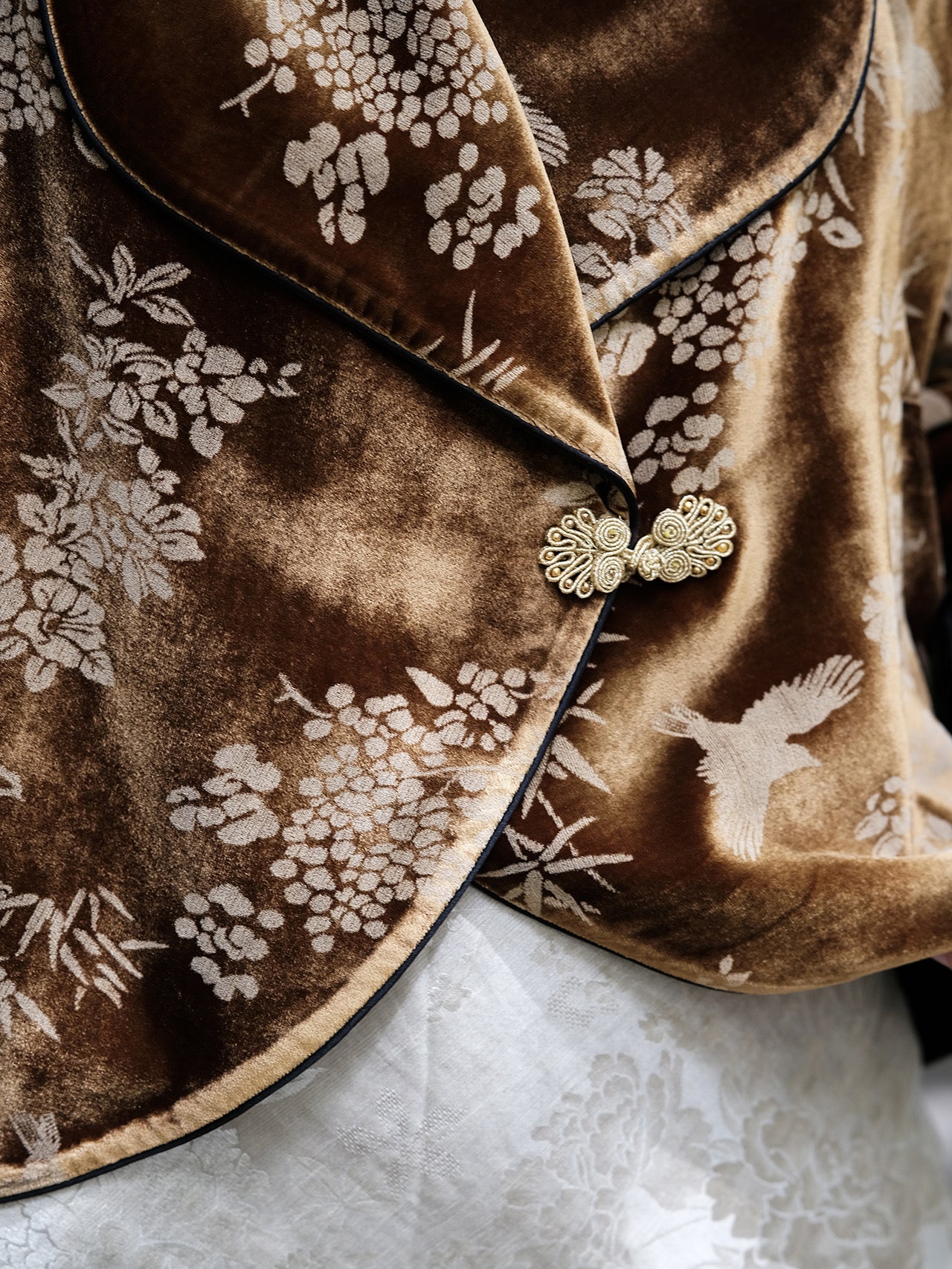 Gold velvet jacket