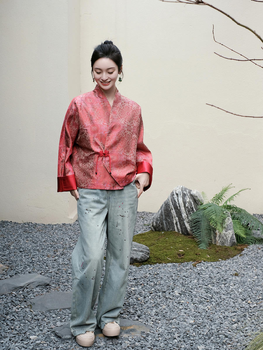Song Brocade Cross Jacket