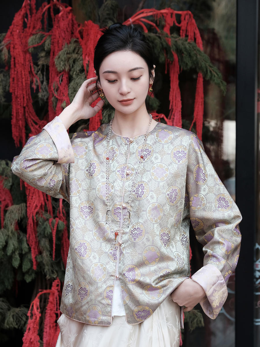 Song Brocade Jacket with Heavy Satin Base
