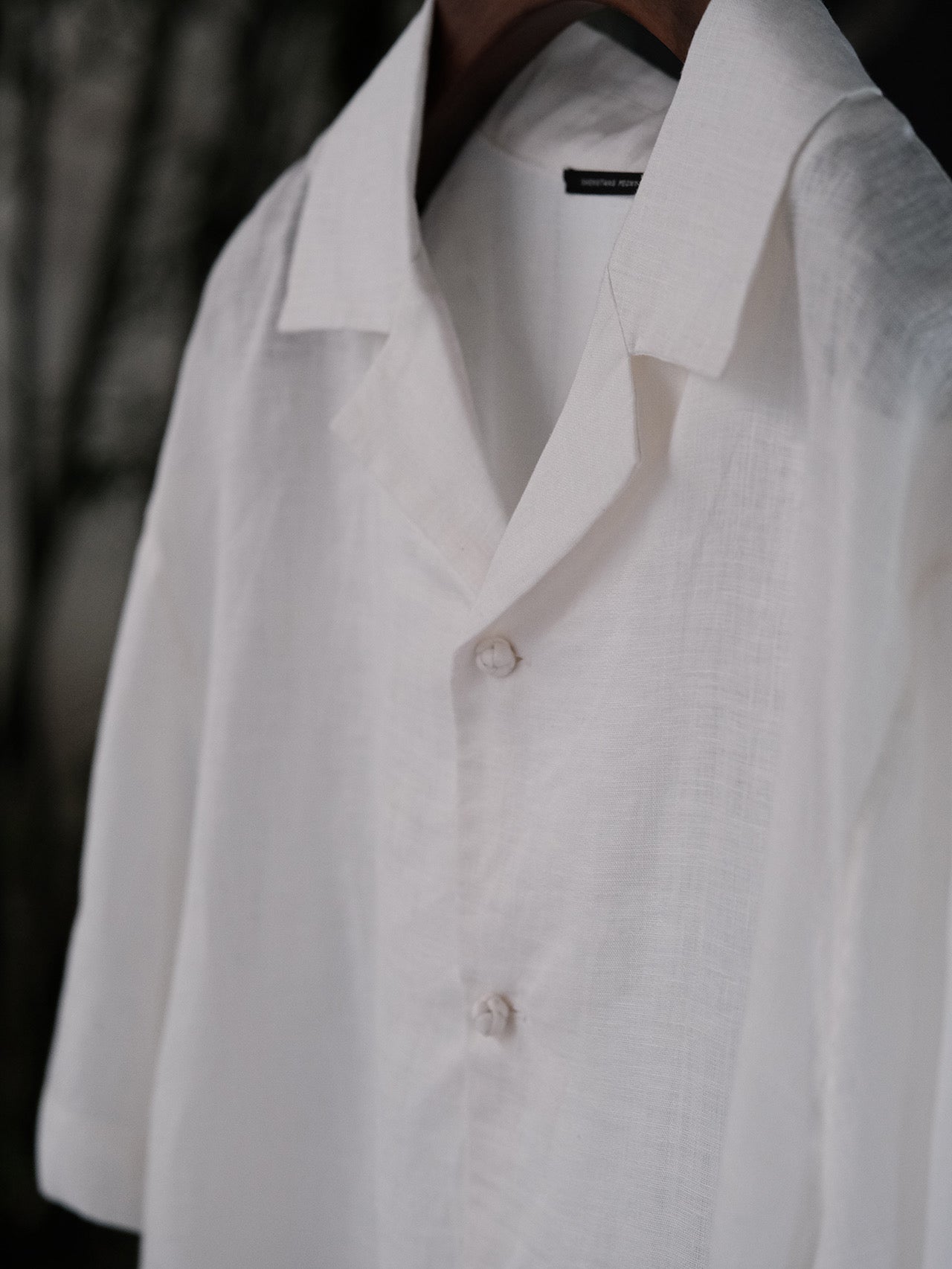 Men's Cuban Collar Linen Short Sleeve Shirt