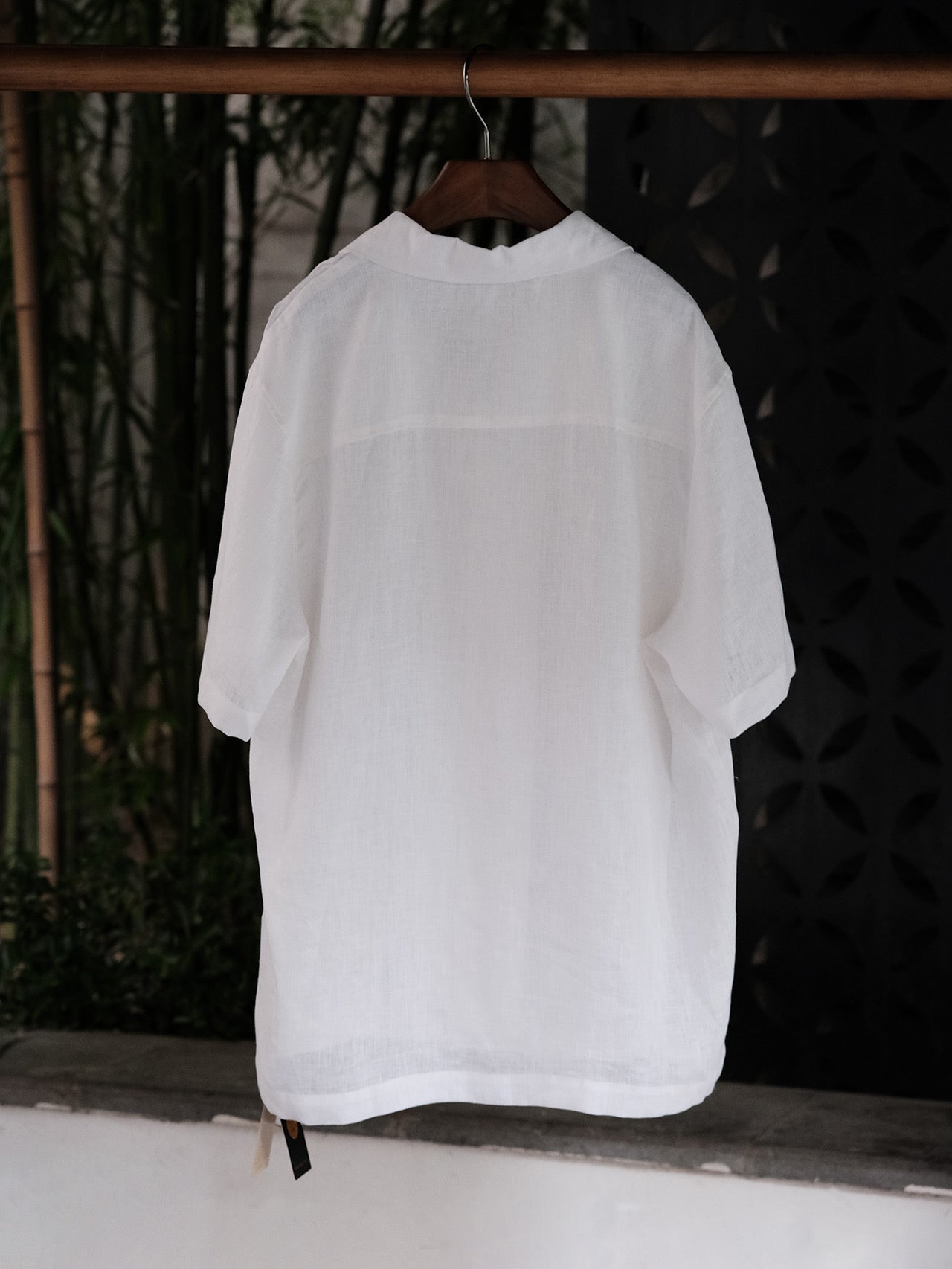 Men's Cuban Collar Linen Short Sleeve Shirt