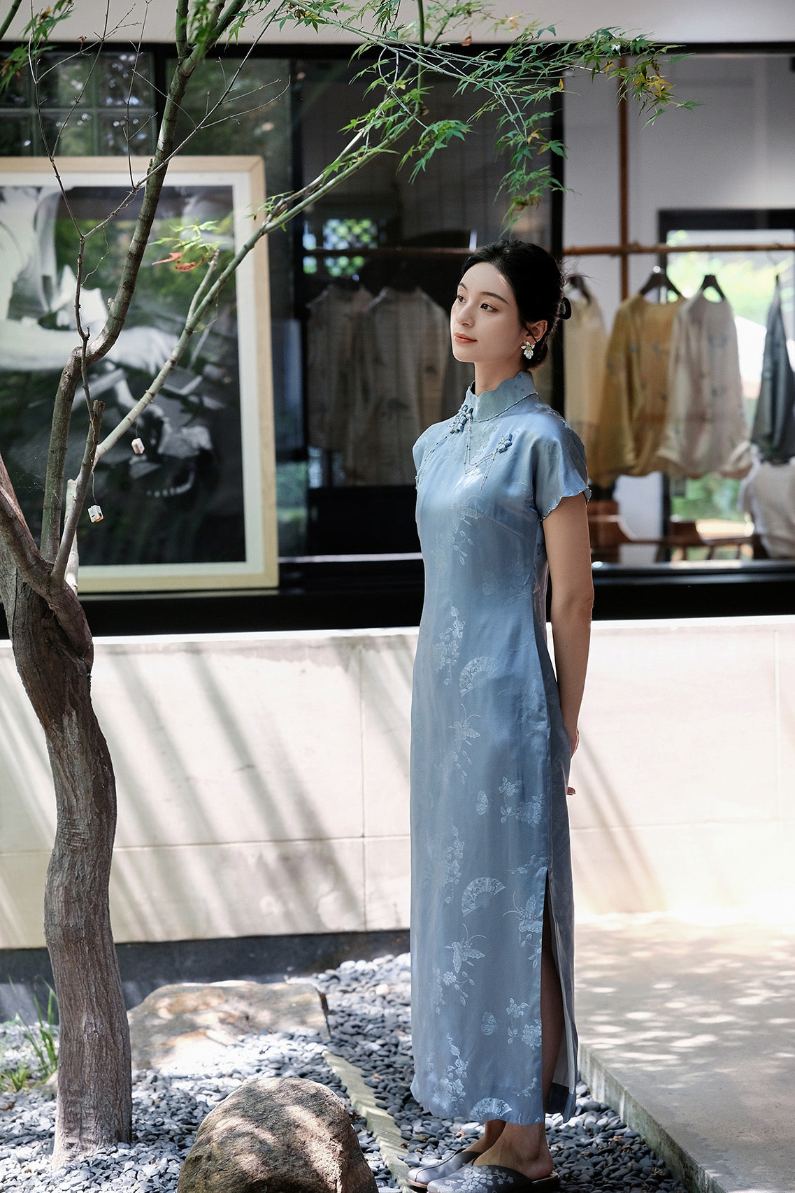 Silk Jacquard Classic Qipao Dress
