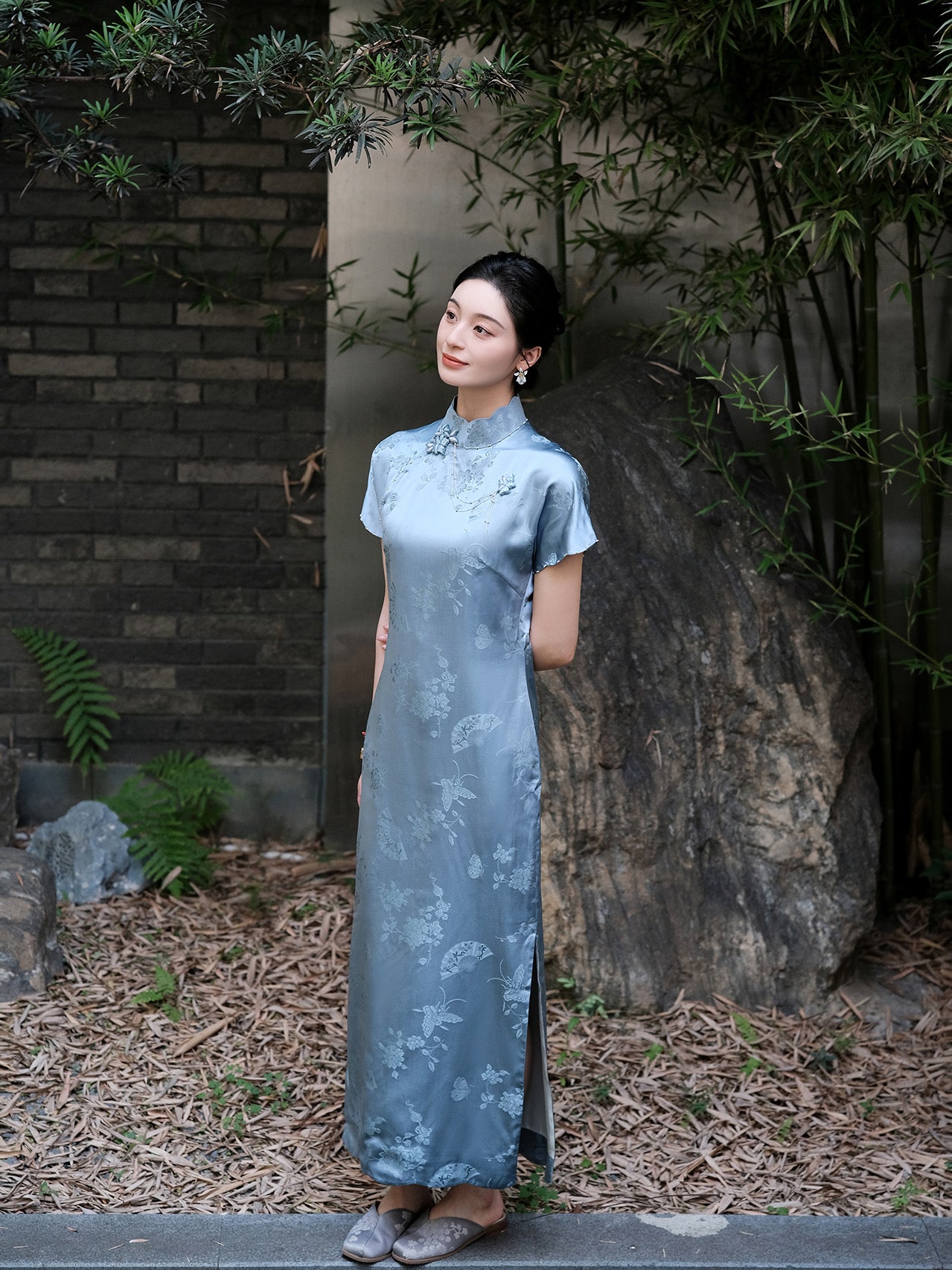 Silk Jacquard Classic Qipao Dress