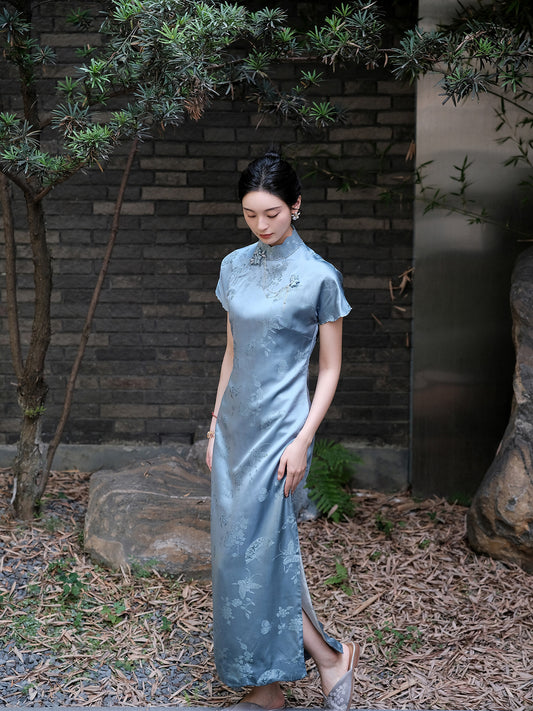 Silk Jacquard Classic Qipao Dress