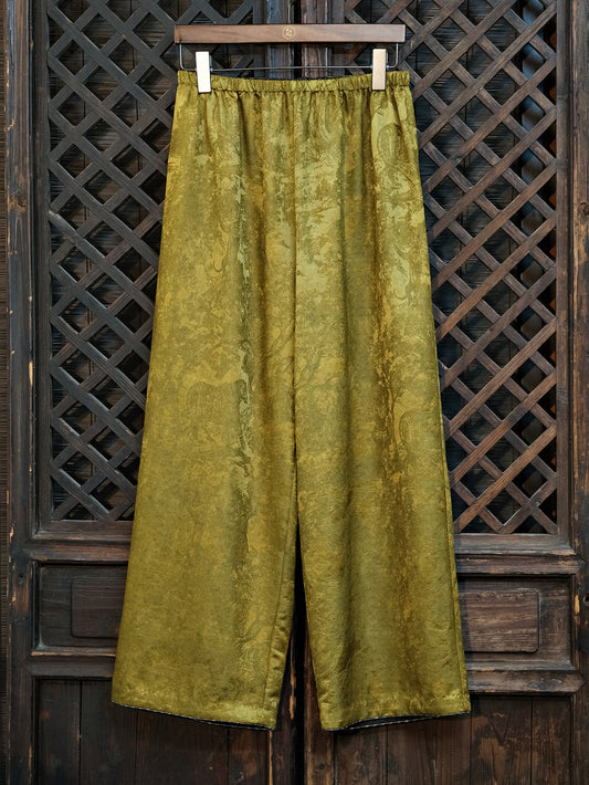 Reversible Silk-Wool Trousers