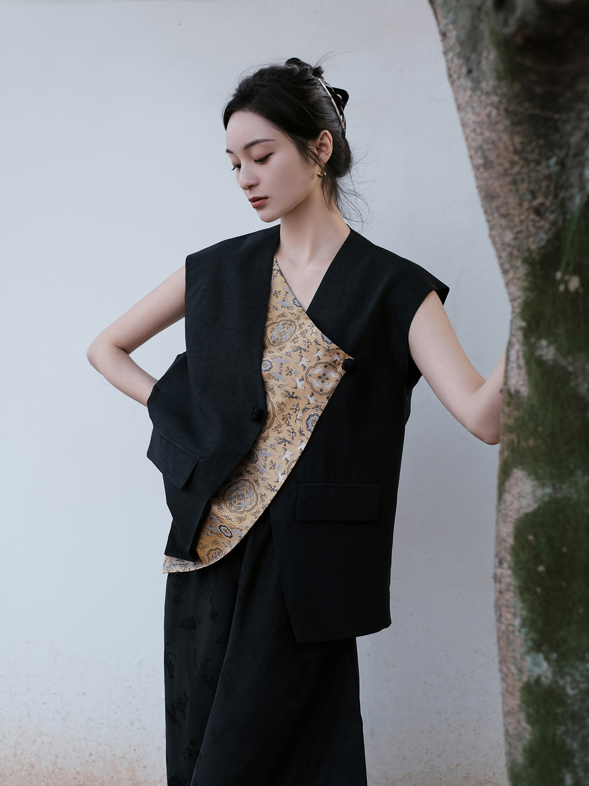 Xiangyun gauze vest