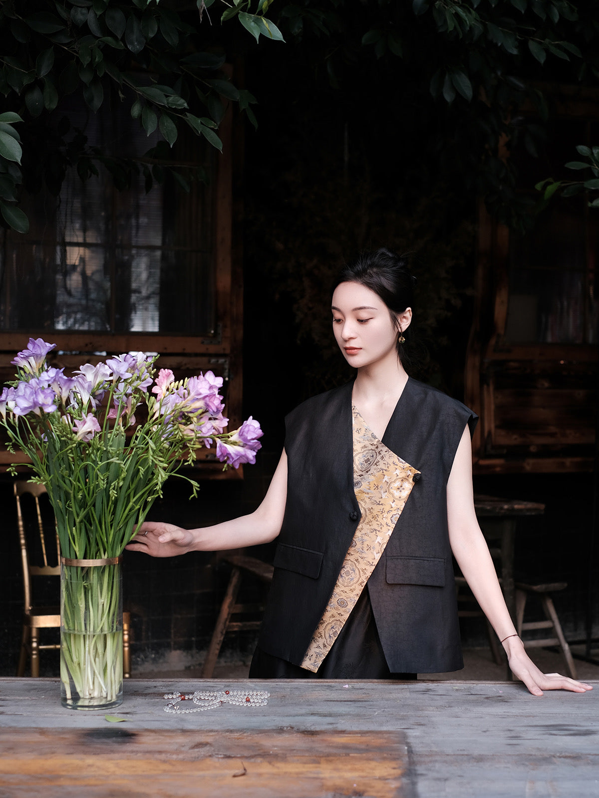 Xiangyun gauze vest