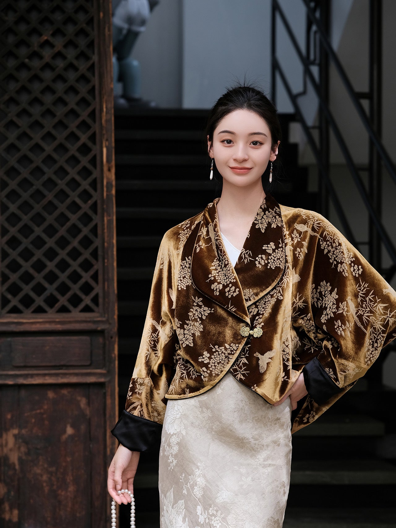 Gold Velvet Jacket