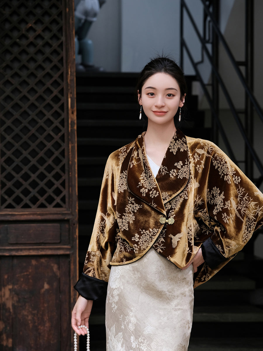 Gold Velvet Jacket