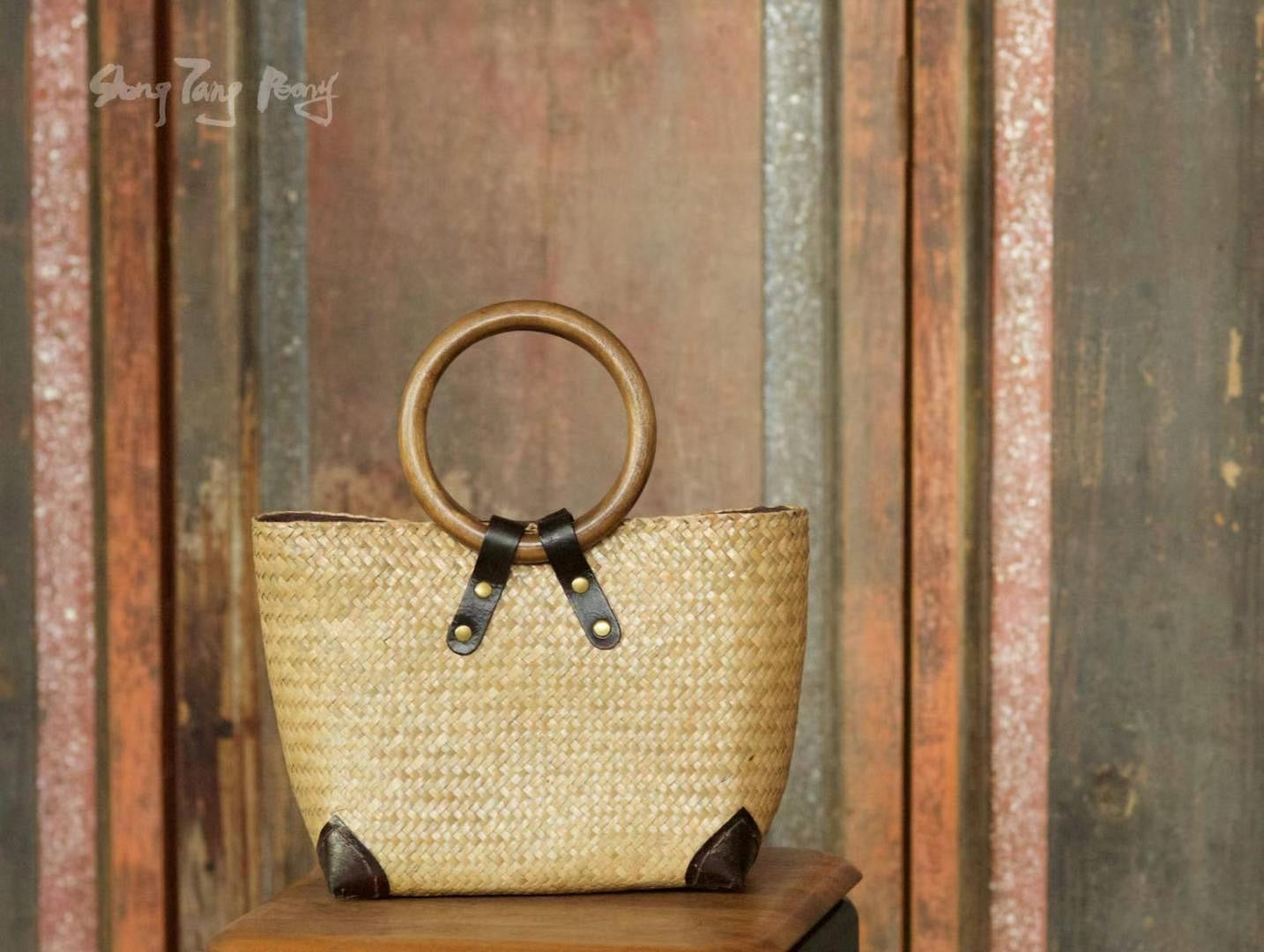 Handmade rattan bag