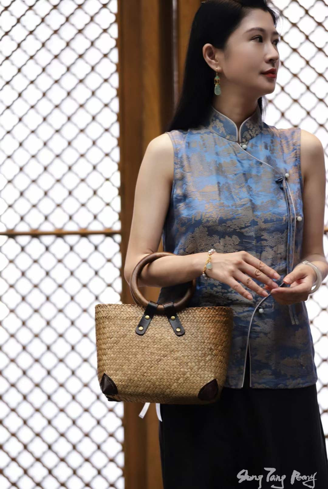 Handmade rattan bag
