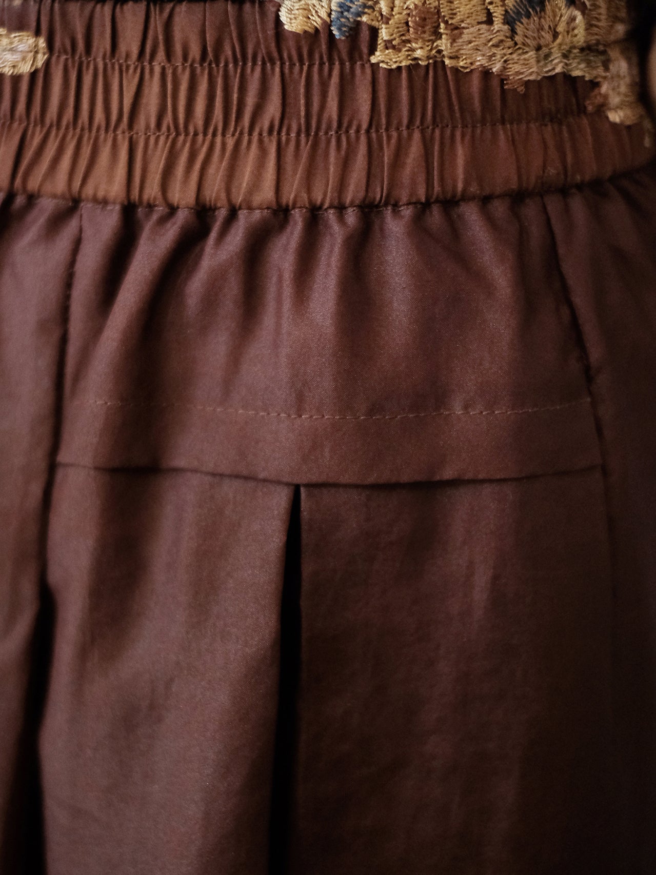 Red Yunsha Wide-Leg Pants