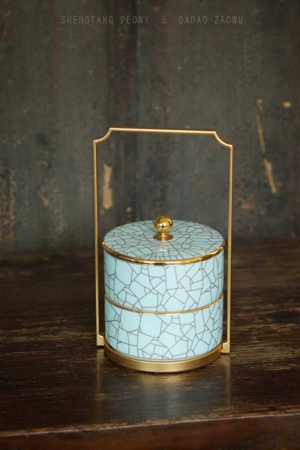 Chinese Ceramic Candle Box