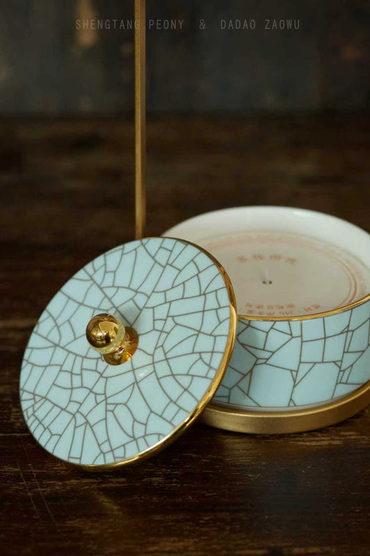 Chinese Ceramic Candle Box
